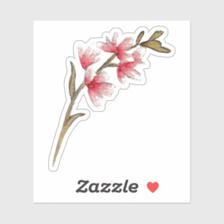 Abstrakt Flower Stil Design Klistermärken