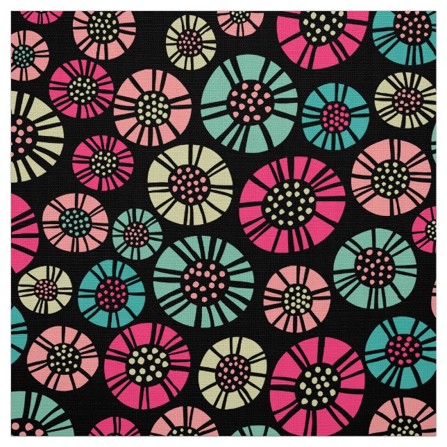 Abstrakt Flowers 031023 - Färg 01 Tyg (Provkarta)