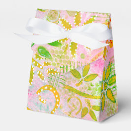 Abstrakt Flowers and Löv Presentaskar