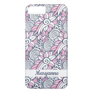 Abstrakt Flowers anpassningsbar monogram telefonfo