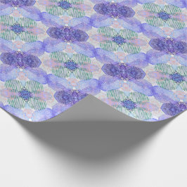 Abstrakt Flowers Apro - skuggor av Lavender och Gr Presentpapper