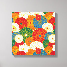 Abstrakt Flowers Canvastryck