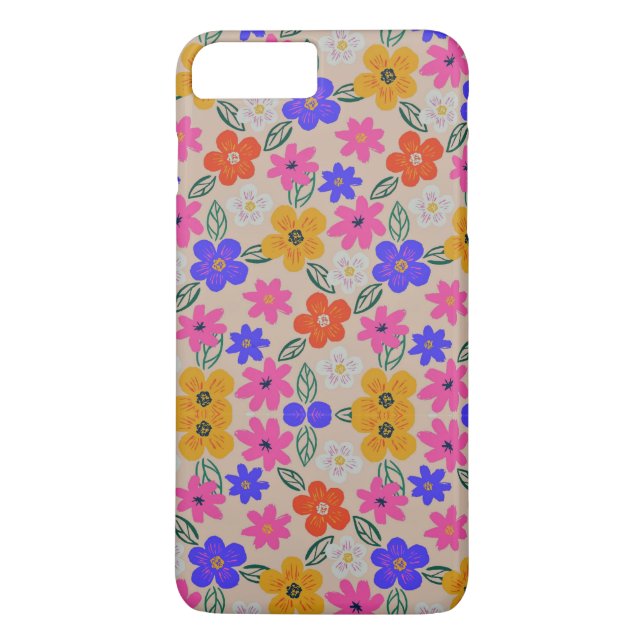 Abstrakt Flowers  Case-Mate iPhone Skal (Baksida)