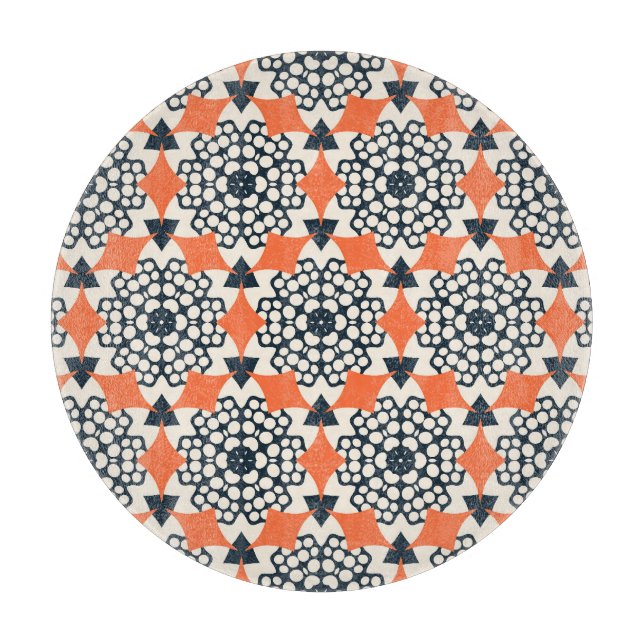 Abstrakt Flowers: Enkel geometrisk Vintage (Framsidan)
