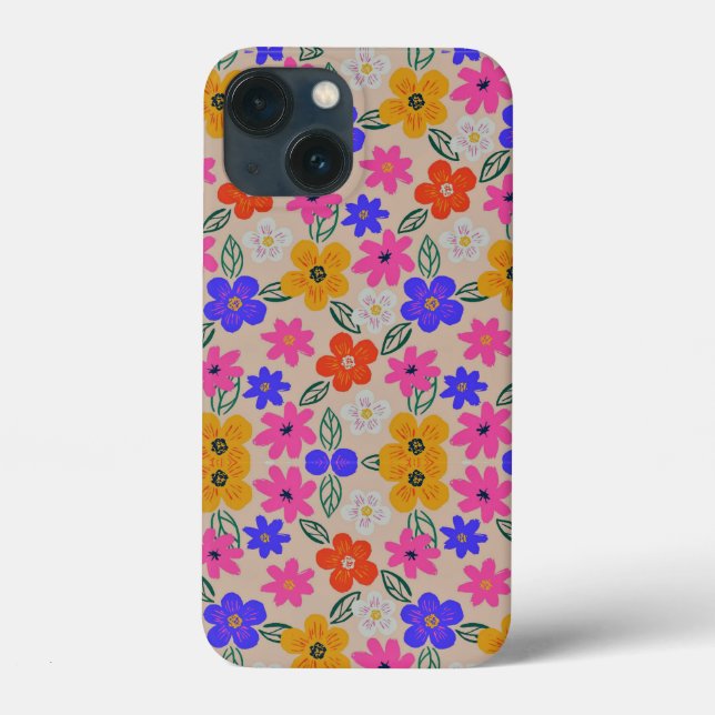 Abstrakt Flowers Fodral-Mate iphone case (Baksida)