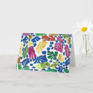 Abstrakt Flowers, Matisse Stil Kort