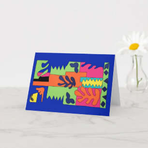 Abstrakt Flowers, Matisse Stil Kort