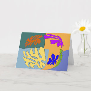 Abstrakt Flowers, Matisse Stil Kort