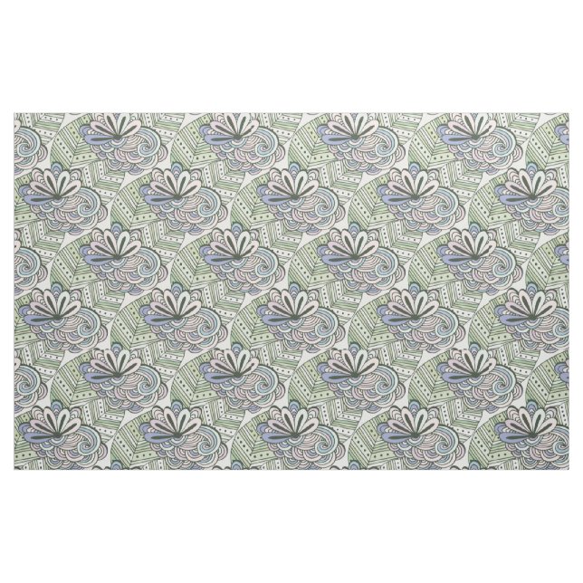 Abstrakt Flowers Mönster väv Tyg (Fat Quarter)