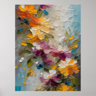 Abstrakt Flowers Poster