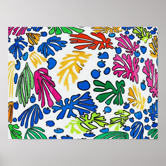 Abstrakt Flowers Poster (Framsidan)