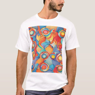 Abstrakt Flowers T Shirt