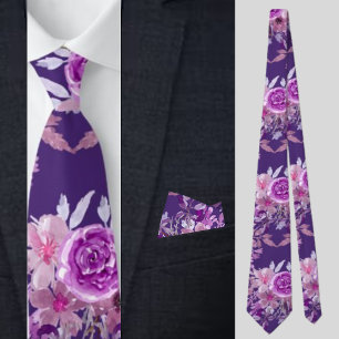 Abstrakt Flowers, Violet Slips