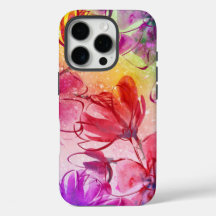 Abstrakt Flowers & Warm Watercolor