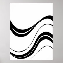 Abstrakt Flowing Linjer Art | Modern minimalist