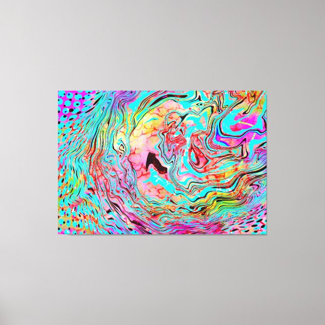 Abstrakt Fluid Art Canvastryck (Framsida)