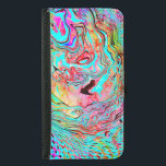 Abstrakt Fluid Art Plånboksfodral För Samsung Galaxy S5<br><div class="desc">Digital Art-abstrakt är modern vätskekonst. Blå,  teal,  lila,  svart,  röd gult färglöst tryckning.</div>