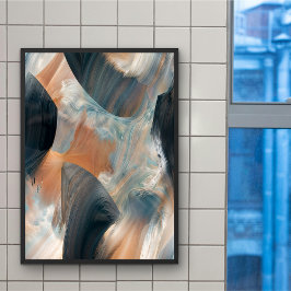 Abstrakt Fluid Dreamscape Flow Art Poster