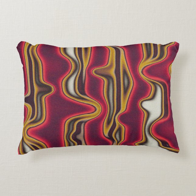 Abstrakt Fluid Färg Dekorativ kudde (Framsidan)
