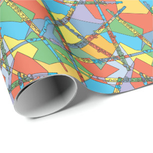 Abstrakt Flutes Presentpapper