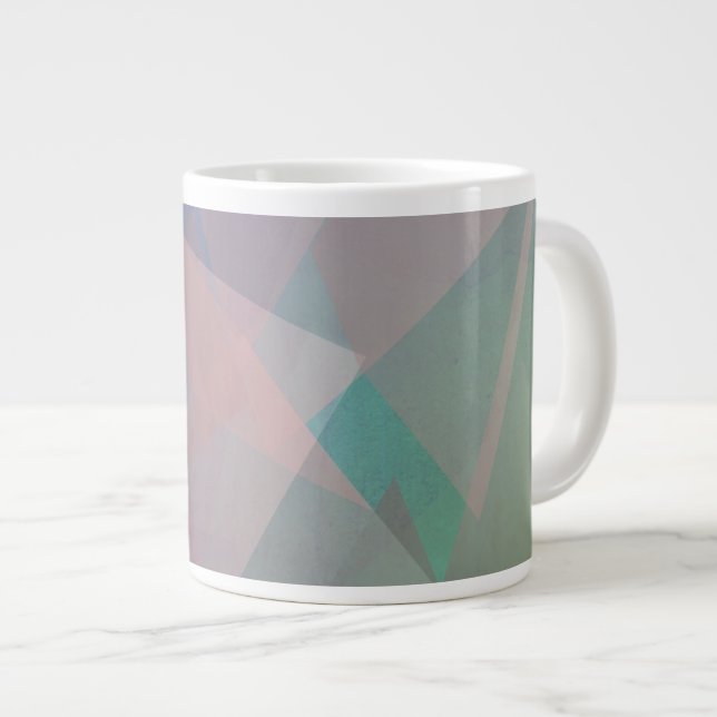 Abstrakt Flygpartiklar | Geometriska former Jumbo Mugg (Framsida höger)