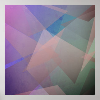 Abstrakt Flygpartiklar | Geometriska former Poster