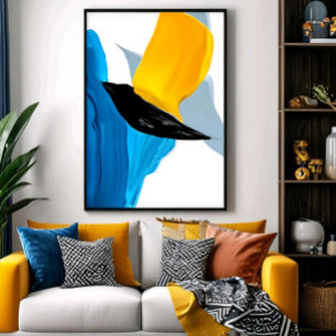 Abstrakt Flykt Poster
