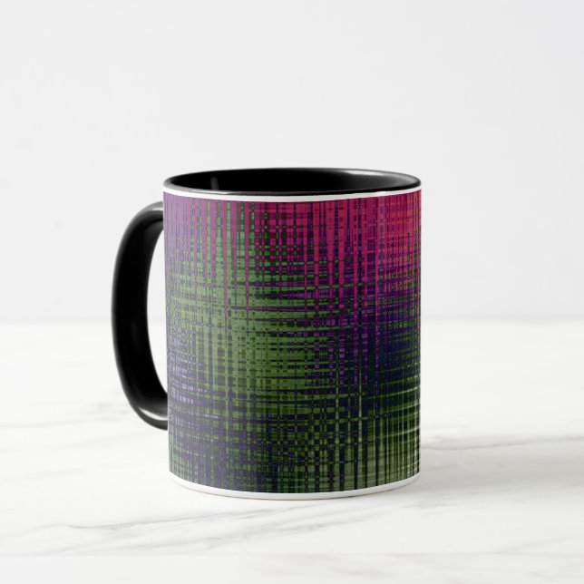 Abstrakt flytande textur is glas kristall frusen m mugg (Framsida vänster)