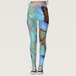 Abstrakt Flytta Butterflies Leggings