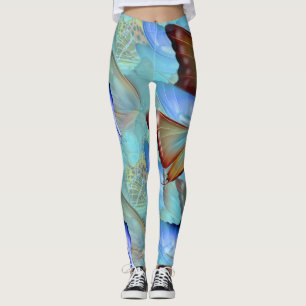 Abstrakt Flytta Butterflies Leggings