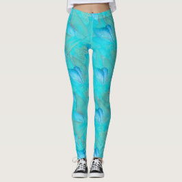 Abstrakt Flytta Butterflies Leggings