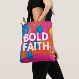 Abstrakt Fold Faith Inspirational Tote Bag Tygkasse