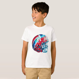 Abstrakt Football Helmet Artwork T Shirt