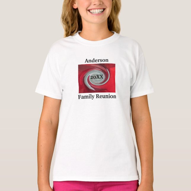 Abstrakt för återförening av konstnärliga familjer t shirt (Framsida)