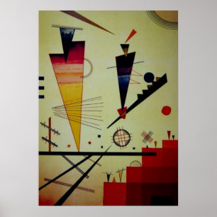 Abstrakt för att måla Kandinsky Merry Structure Poster
