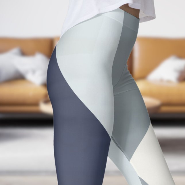 Abstrakt för avsmetning av Grått Leggings (Stunning Gray Fade Abstract Leggings)