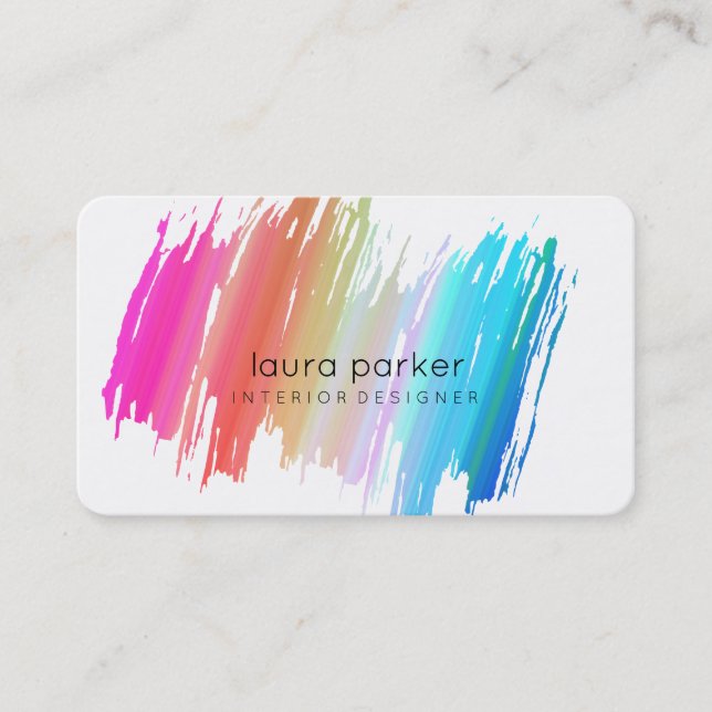 Abstrakt för blå vattenfärg platta, Elegant, moder Visitkort (Framsida)