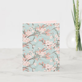 Abstrakt för Blommar av Sakura Cherry Kort