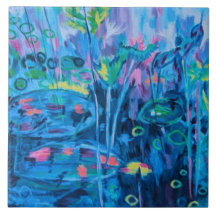 Abstrakt för Blommigt av blå natur