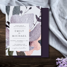 Abstrakt för Blommigt av Bold Violet Plum Mauve