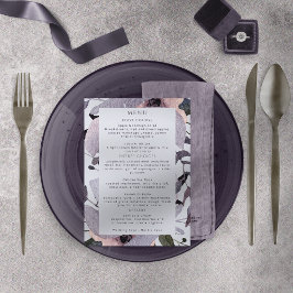 Abstrakt för Blommigt av Bold Violet Plum Mauve Meny