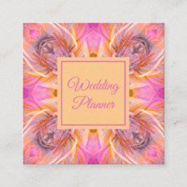 Abstrakt för Blommigt av elegant Fyrkantigt Visitkort