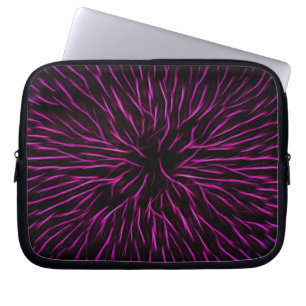 Abstrakt för Bright Funky Shock rosa Firecracker Laptop Fodral