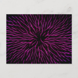 Abstrakt för Bright Funky Shock rosa Firecracker Vykort