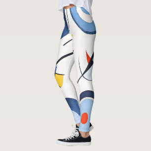 Abstrakt för cirkulär dimensionsavvikelse leggings