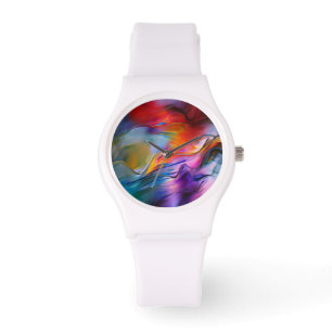abstrakt för Contemporary av "kromatiska valutor" Armbandsur