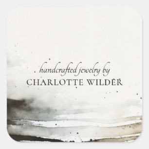 Abstrakt för designer för designer för konstgjord  fyrkantigt klistermärke