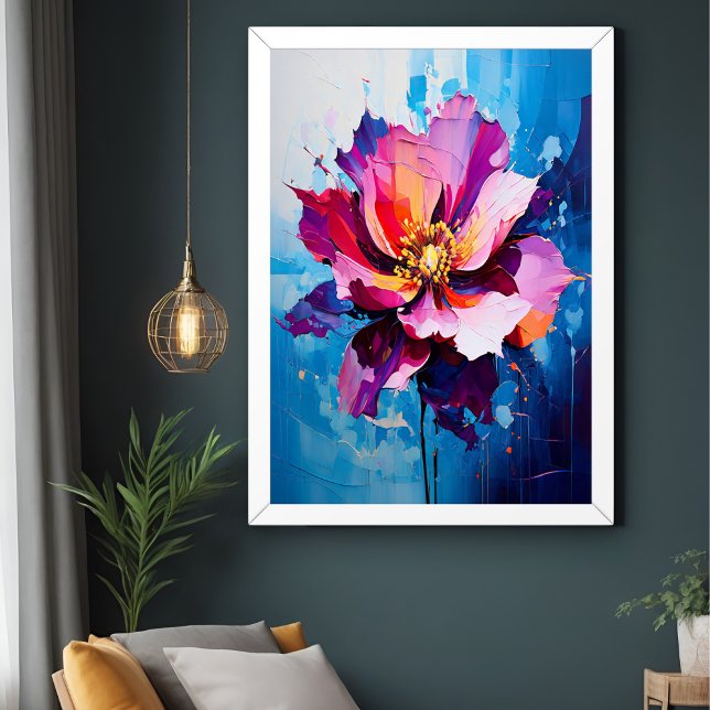 Abstrakt för explosionsartad Blommigt  Poster (Skapare uppladdad)