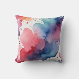 Abstrakt för färgämnen i vattenfärg kudde