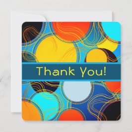 Abstrakt för färgåterställande av roligt anpassa tack kort